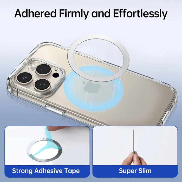 Tech-Protect MMP-110 2in1 Magnetic Ring with MagSafe - Silver-Black - Cell phone holders<<<HurtelXML