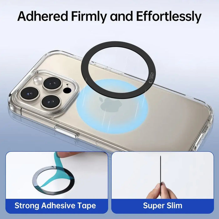 Tech-Protect MMP-110 2in1 MagSafe ring - black / black - Cell phone holders<<<HurtelXML