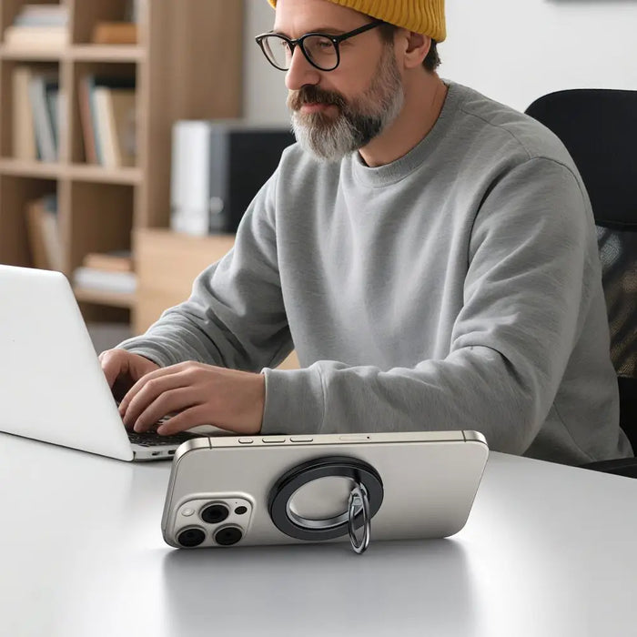 Tech-Protect MMR600 Magsafe Phone Ring Holder - Black - Cell phone holders<<<HurtelXML