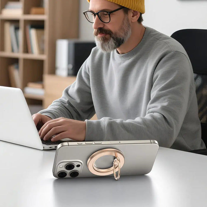 Tech-Protect MMR600 Magsafe Phone Ring Holder - Gold - Cell phone holders<<<HurtelXML