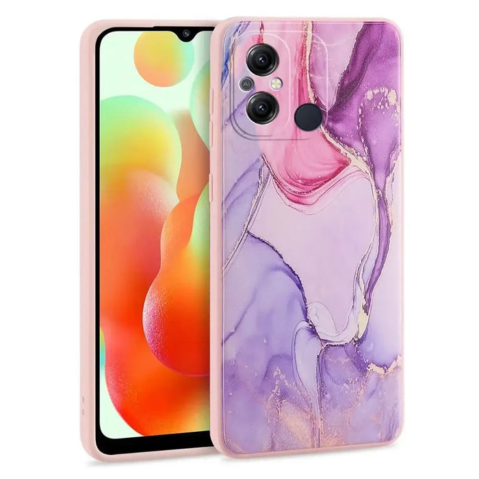 Tech-Protect Mood Case for Xiaomi Redmi 12C - Pink Marble - Cell phone cases and covers<<<HurtelXML