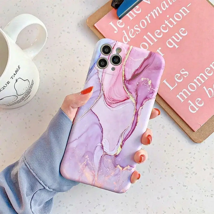 Tech-Protect Mood Case for Xiaomi Redmi 12C - Pink Marble - Cell phone cases and covers<<<HurtelXML