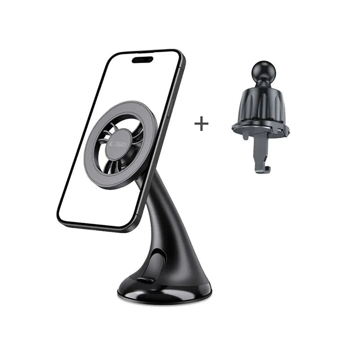 Tech-Protect N56 Car Holder for Dashboard Windshield or Air Vent Mount - Black - Cell phone holders<<<HurtelXML