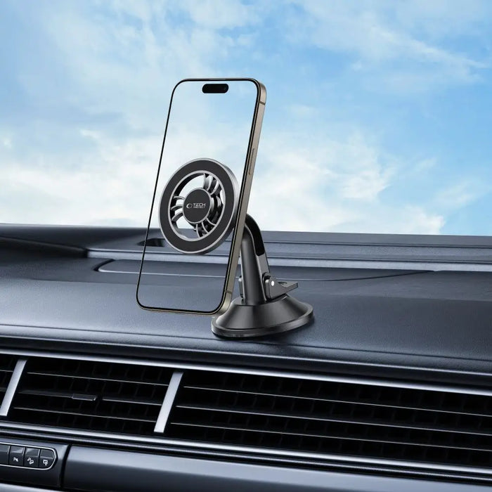 Tech-Protect N56 Magnetic MagSafe Car Holder for Cockpit Windshield Mount - Black - Cell phone holders<<<HurtelXML