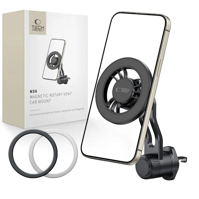 Tech-Protect N56 MagSafe Car Air Vent Mount - Black - Cell phone holders<<<HurtelXML