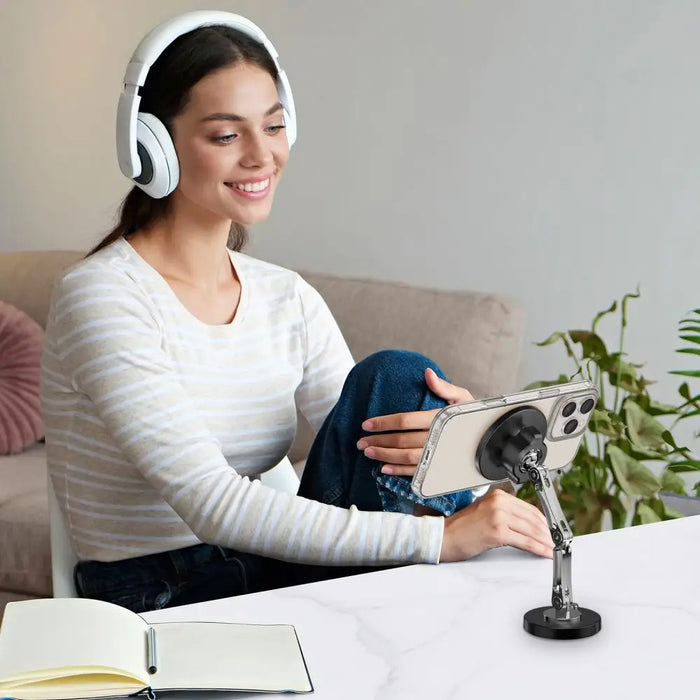 Tech-Protect N57 Magnetic MagSafe Car/Desk Mount - Black - Cell phone holders<<<HurtelXML