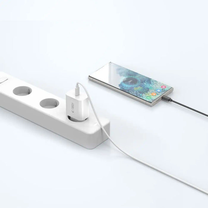 Tech-Protect NC20W wall charger USB-C port - white - Cell phone USB charger<<<HurtelXML