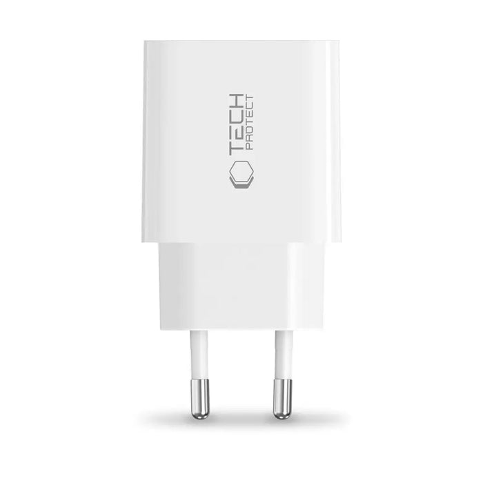 Tech-Protect NC20W wall charger USB-C port - white - Cell phone USB charger<<<HurtelXML