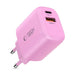 Tech-Protect NCA30 PD 30W QC3.0 USB-A / USB-C Wall Charger - Pink - Cell phone USB charger<<<HurtelXML