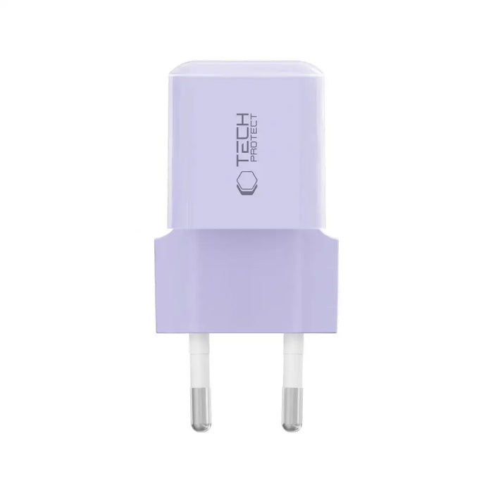 Tech-Protect NCM25 USB-C PD 25W Wall Charger - Purple - Cell phone USB charger<<<HurtelXML