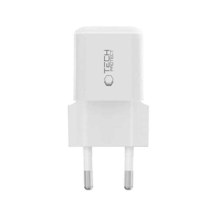 Tech-Protect NCM25 USB-C PD 25W Wall Charger - White - Cell phone USB charger<<<HurtelXML