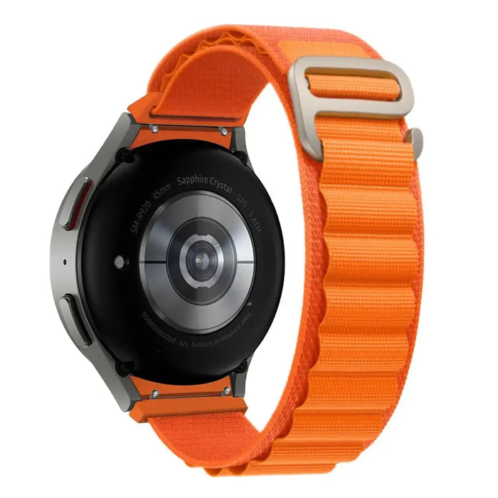 Tech-Protect Nylon Pro Strap for Samsung Galaxy Watch 4 / 5 / 5 Pro / 6 / 7 / FE - Orange - Other cell phone
