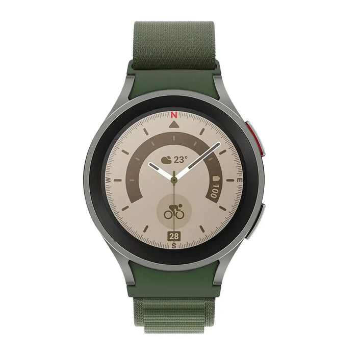 Tech-Protect Nylon Pro Strap for Samsung Galaxy Watch 4 / 5 / 5 Pro / 6 / 7 / FE - Dark Green - Other cell phone
