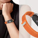 Tech-Protect Nylon Pro Strap for Xiaomi Smart Band 8 / 9 / 10 / NFC - Orange-Gray - Other cell phone