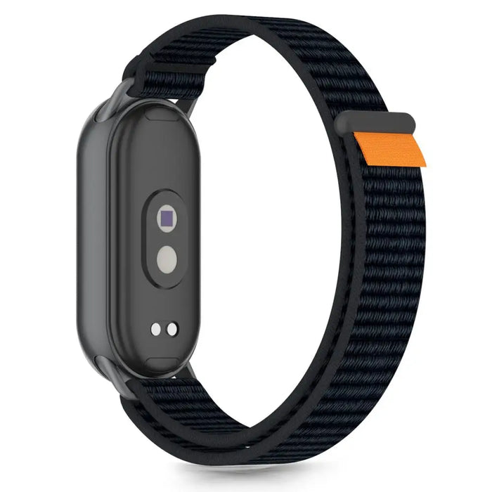 Tech-Protect Nylon Pro Strap for Xiaomi Smart Band 8/9/10/NFC - Black and Orange - Other cell phone