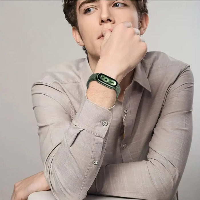 Tech-Protect NylonMag Strap for Xiaomi Smart Band 8 / 9 / NFC - Pink - Smartwatch straps and cases<<<HurtelXML