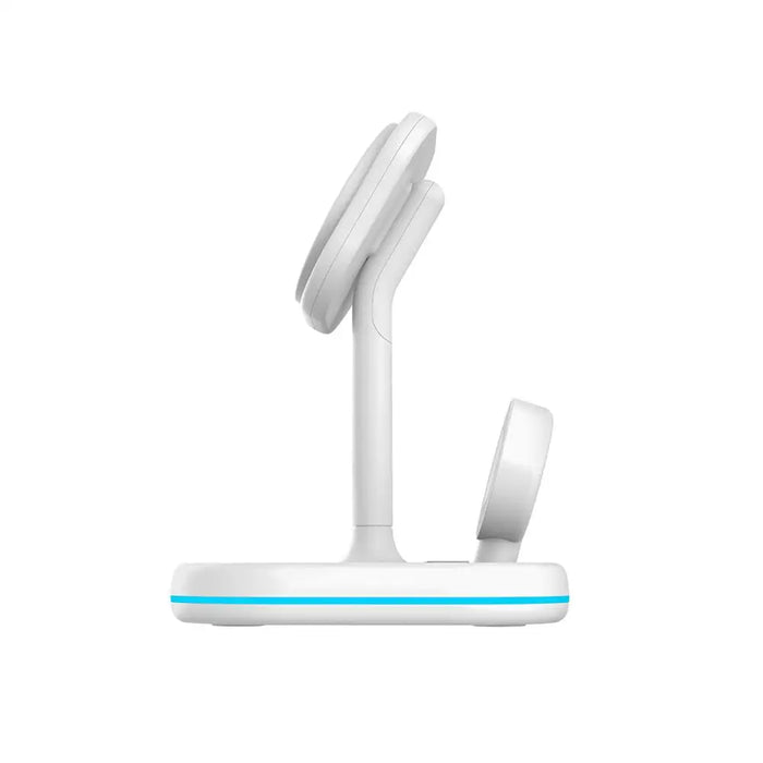 Tech-Protect QI15W-A27 3-in-1 inductive charger with MagSafe stand for smartphone / Apple Watch / AirPods - white