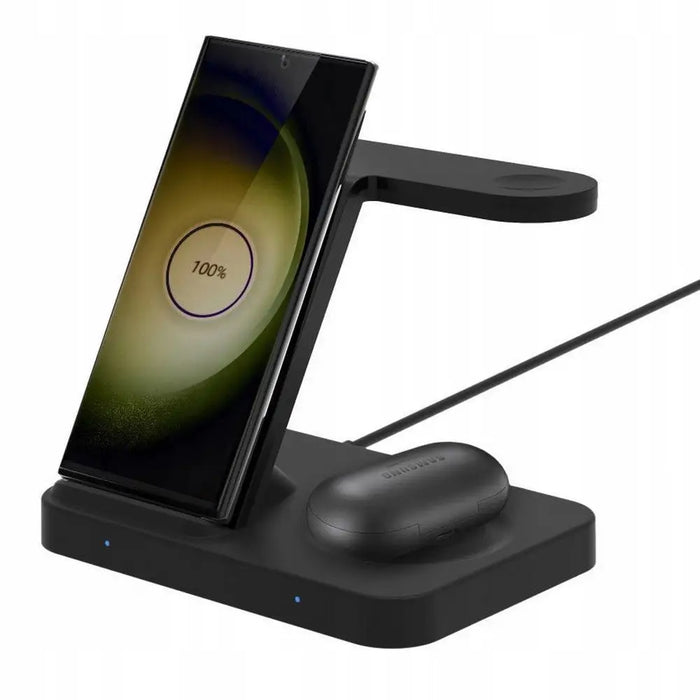 Tech-Protect QI15W-A37 3in1 Induction Wireless Charger 15W - Black - Cell phone USB charger<<<HurtelXML