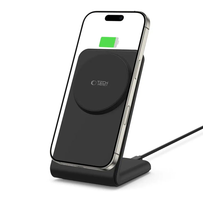 Tech-Protect QI15W-A38 MagSafe Wireless Charger - Black - Cell phone USB charger<<<HurtelXML