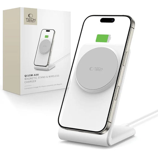 Tech-Protect QI15W-A38 MagSafe Wireless Charger - White - Cell phone USB charger<<<HurtelXML