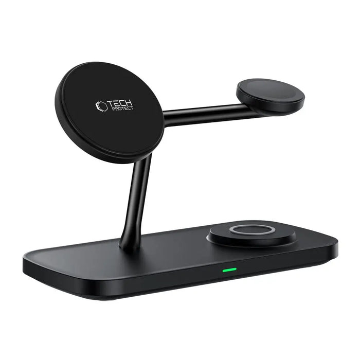 Tech-Protect QI15W-A45 3in1 Wireless Charger with MagSafe for Apple Devices - Black - Cell phone USB charger<<<HurtelXML