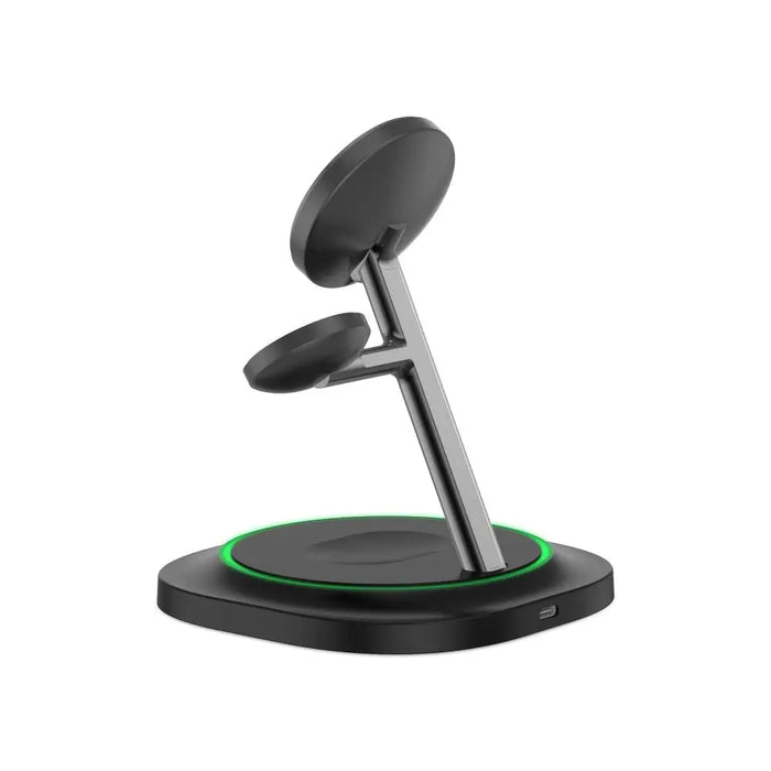 Tech-Protect QI15W-A46 3in1 Magnetic MagSafe Inductive Charger - Black - Cell phone USB charger<<<HurtelXML