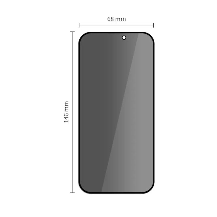 Tech-Protect Quick Set Spy+ Privacy Glass 2-pack for iPhone 16 Pro - Cell phone tempered glass<<<HurtelXML