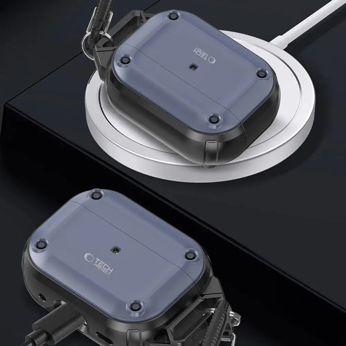 Tech-Protect Rough Hook Case with Carabiner for Apple AirPods Pro 1 / 2 - Blue - Cell phone cases and covers<<<HurtelXML