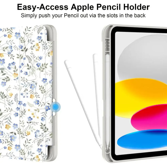 Tech-Protect SC Pen Case for iPad 10.9’’ 2022 (10th gen.) / 11’’ 2025 (11th gen.) - Daisies with Leaves - Cell phone