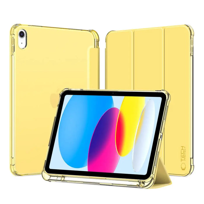 Tech-Protect SC Pen Hybrid Case for iPad 10 / 2022 - Yellow - Transparent - Cell phone cases and covers<<<HurtelXML