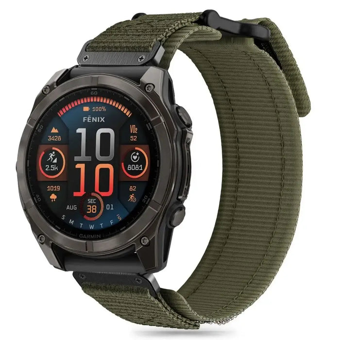 Tech-Protect Scout Pro Strap for Garmin Fenix 5X / 5X PLUS / 6X / 6X Pro / 7X / 8 (51 MM) - Green - Smartwatch straps