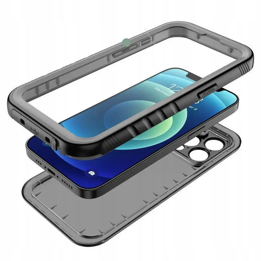 Tech-Protect ShellBox Case Waterproof IP68 with MagSafe for iPhone 15 Plus - Black - Cell phone cases