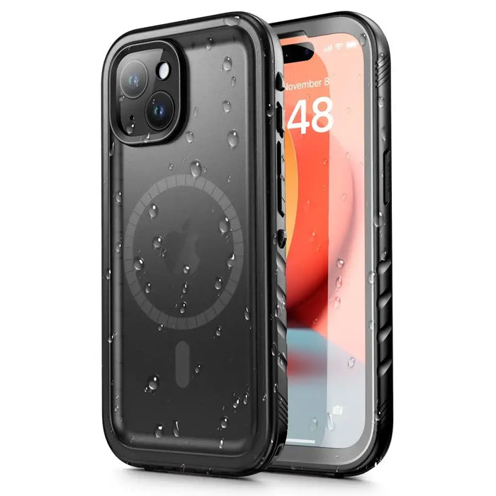 Tech-Protect ShellBox Case Waterproof IP68 with MagSafe for iPhone 15 Plus - Black - Cell phone cases