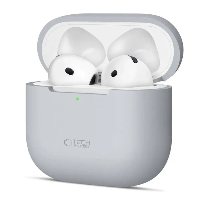 Tech-Protect Silicone Case for Apple AirPods 4 - Gray - Cell phone cases and covers<<<HurtelXML