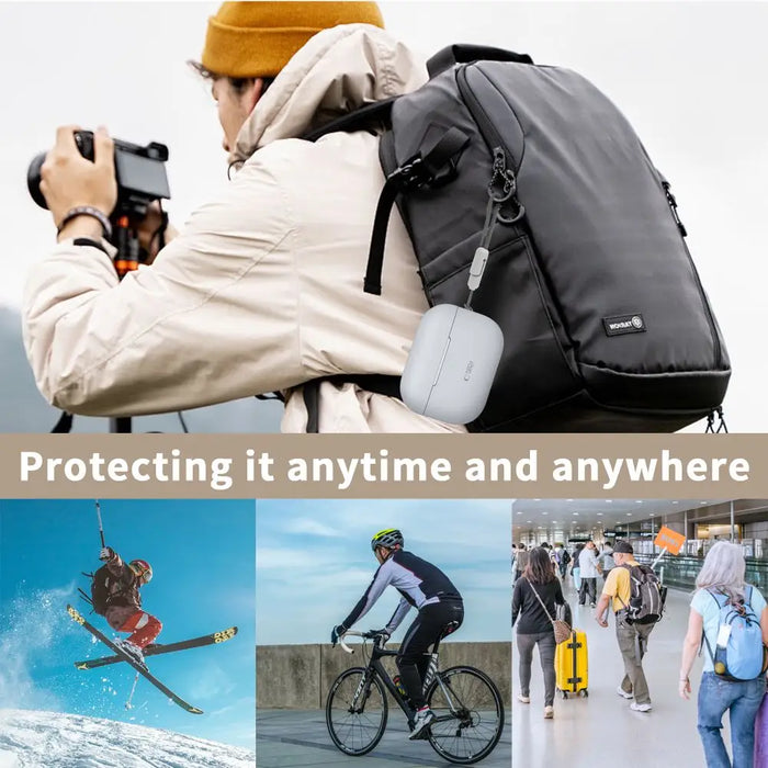 Tech-Protect Silicone Case for Apple AirPods Pro 1 / 2 - Orange - Cell phone cases and covers<<<HurtelXML