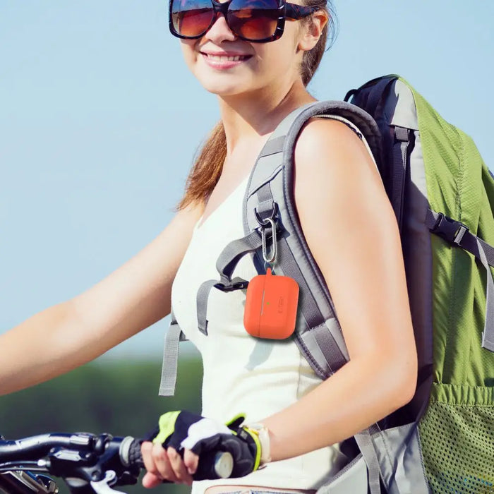 Tech-Protect Silicone Hook Case for Apple AirPods Pro 1 / 2 - Beige - Cell phone cases and covers<<<HurtelXML