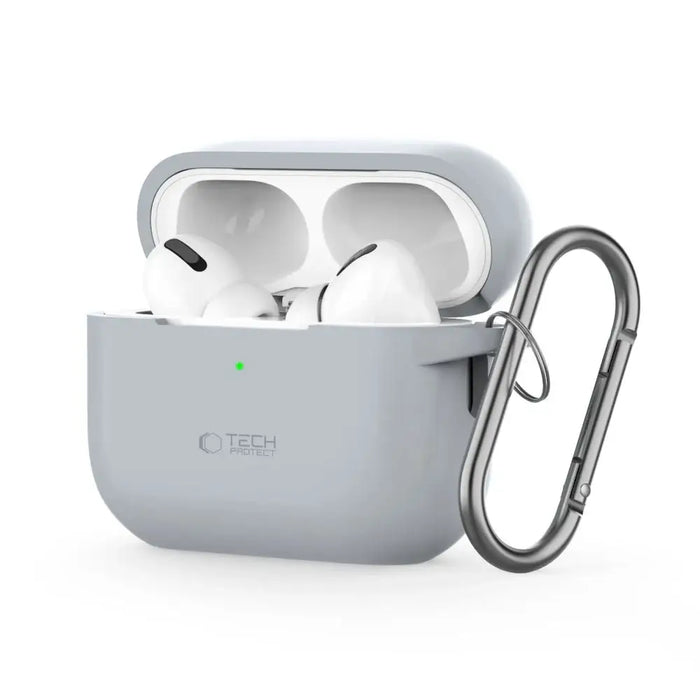 Tech-Protect Silicone Hook Case for Apple AirPods Pro 1 / 2 - Gray - Cell phone cases and covers<<<HurtelXML