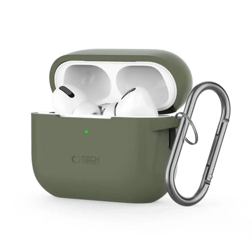 Tech-Protect Silicone Hook Case for Apple AirPods Pro 1 / 2 - Green - Cell phone cases and covers<<<HurtelXML