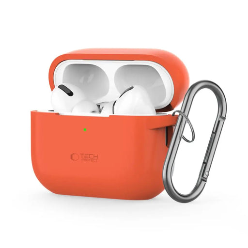 Tech-Protect Silicone Hook Case for Apple AirPods Pro 1 / 2 - Orange - Cell phone cases and covers<<<HurtelXML