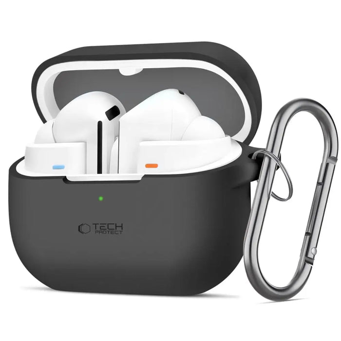 Tech-Protect Silicone Hook Case for Samsung Galaxy Buds 3 / 3 Pro - Black - Cell phone cases and covers<<<HurtelXML