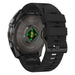 Tech-Protect Silicone Line Strap for Garmin Fenix 5X / 5X Plus / 6X / 6X Pro / 7X / 8 (51 mm) - Black - Smartwatch