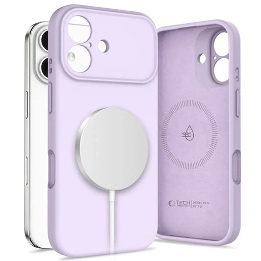 Tech-Protect Silicone MagSafe Case for iPhone 17 - Purple - Cell phone cases and covers<<<HurtelXML