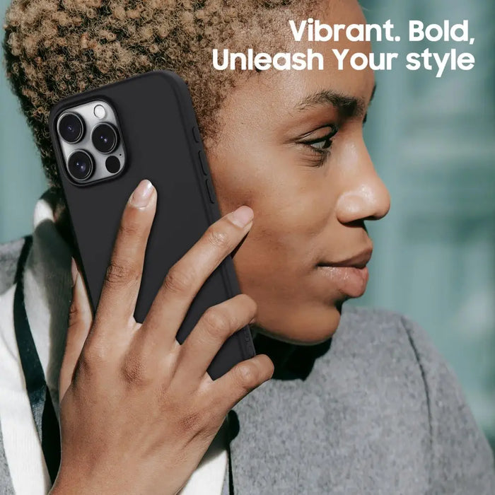 Tech-Protect Silicone MagSafe iPhone 16 Pro Case - Black - Cell phone cases and covers<<<HurtelXML