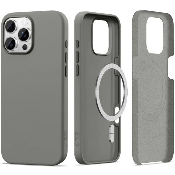 Tech-Protect Silicone MagSafe iPhone 16 Pro Case - Gray - Cell phone cases and covers<<<HurtelXML