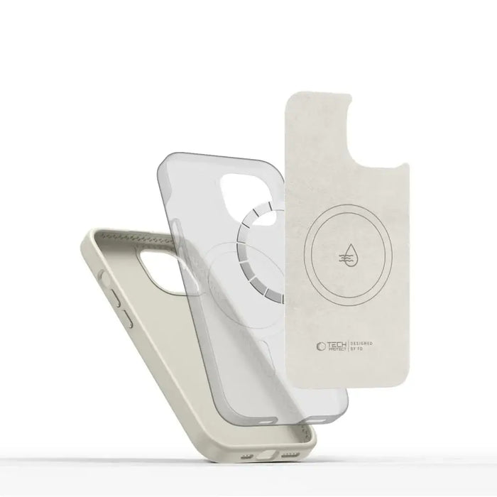 Tech-Protect Silicone PU Case MagSafe for iPhone 14 - Beige - Cell phone cases and covers<<<HurtelXML