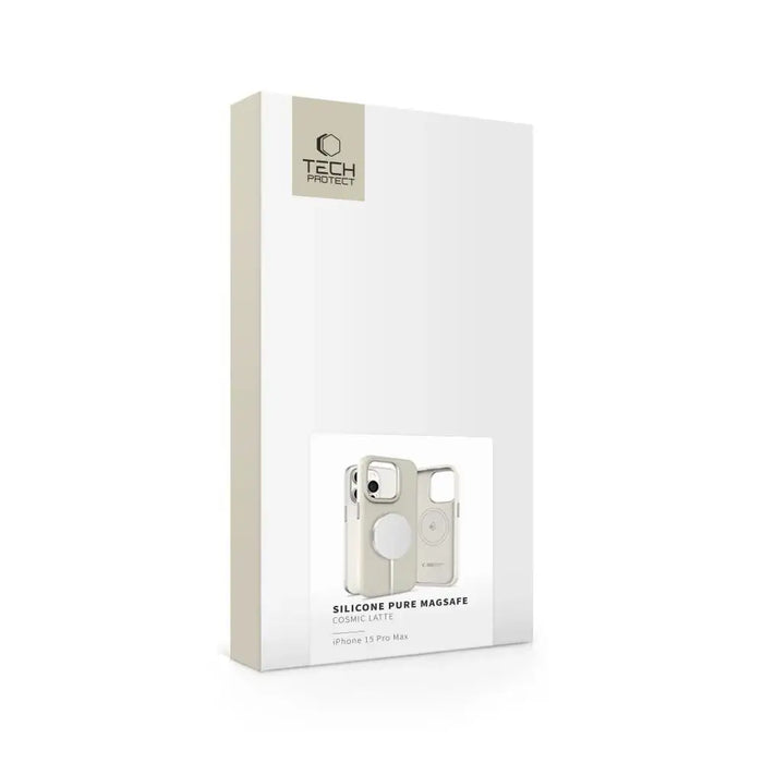 Tech-Protect Silicone PU Case MagSafe for iPhone 15 Pro Max - Beige - Cell phone cases and covers<<<HurtelXML