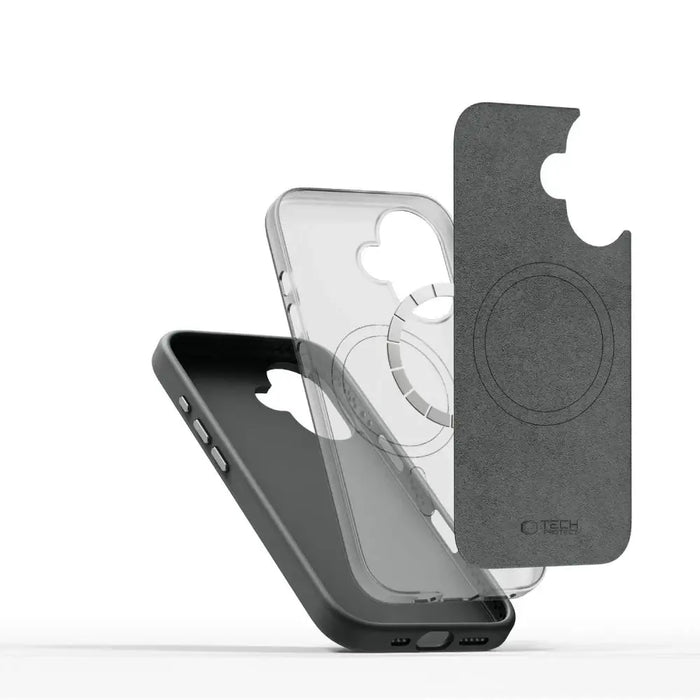 Tech-Protect Silicone PU MagSafe iPhone 16 Case - Gray - Cell phone cases and covers<<<HurtelXML