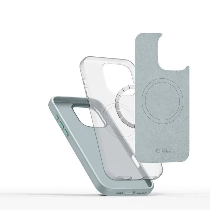 Tech-Protect Silicone PU MagSafe iPhone 16 Pro Case - Blue - Cell phone cases and covers<<<HurtelXML