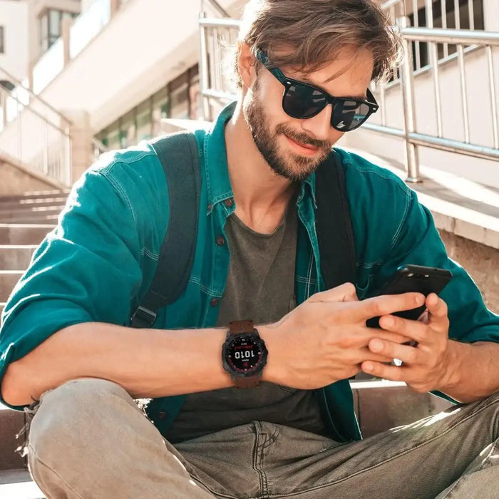 Tech-Protect Silicone PU Strap for Garmin Fenix 5X / 5X Plus / 6X / 6X Pro / 7X / 8 (51 mm) - Brown - Other cell phone