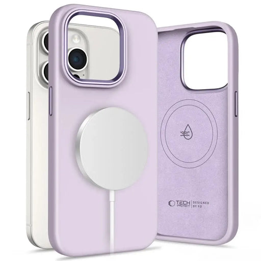 Tech-Protect Silicone Pure Magsafe iPhone 15 Pro Case - Purple - Cell phone cases and covers<<<HurtelXML